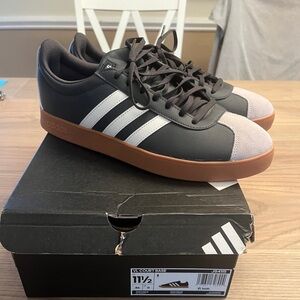 Adidas VL Court Base Men’s Shoes - Black and Gray - Size 11.5